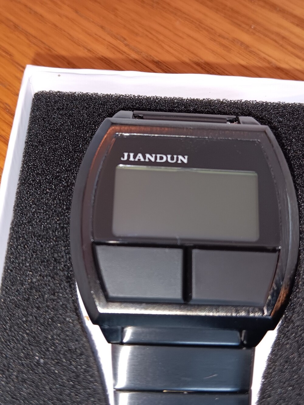 JIANDUN Black Digital Bracelet Watch